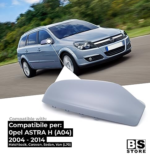 BSSTORE Calotta Specchietto Retrovisore da Verniciare con Primer per 0pel ASTRA H (A04) 2004-2014