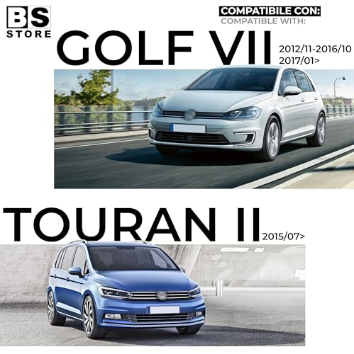BSSTORE Freccia Specchietto Laterale Indicatore di Direzione LED per VW GOLF 7 2012, TOURAN 2 2015, SPORTSVAN 2014