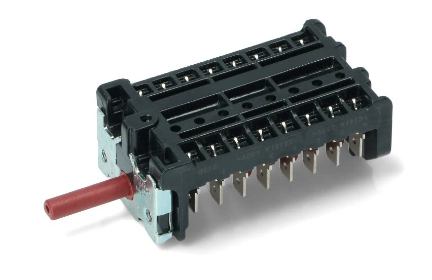 BSSTORE Commutatore Forno Serie 7LA A 5 Posizioni Compatibile Con Vari Marchi E Modelli Equivalente A 850605K 32010640