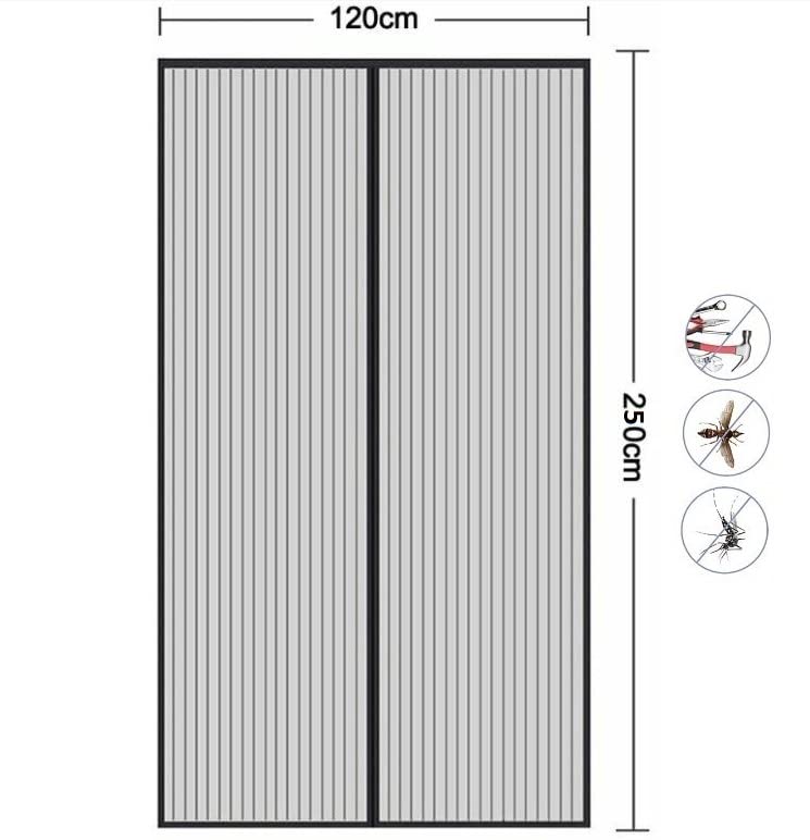 BSSTORE Zanzariera Per Porte Con Magneti Cm 120x250