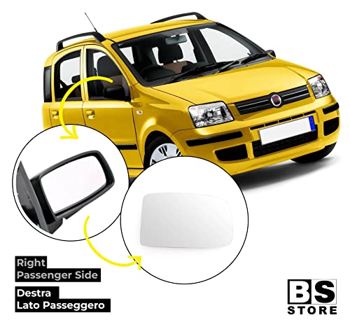 BSSTORE Piastra Vetro Specchio Retrovisore per PANDA dal 2003 al 2008