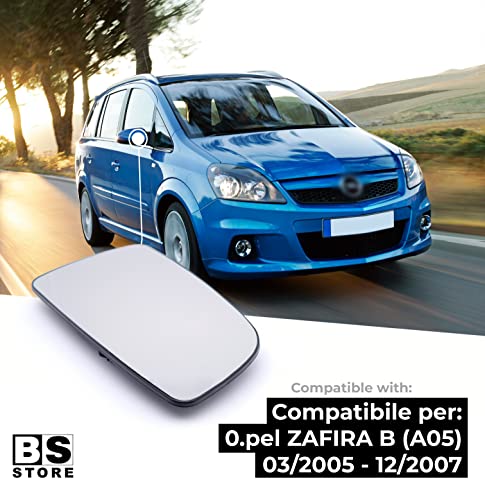BSSTORE Piastra Vetro Specchio Retrovisore Termica per ZAFIRA B (A05) 2005-2007