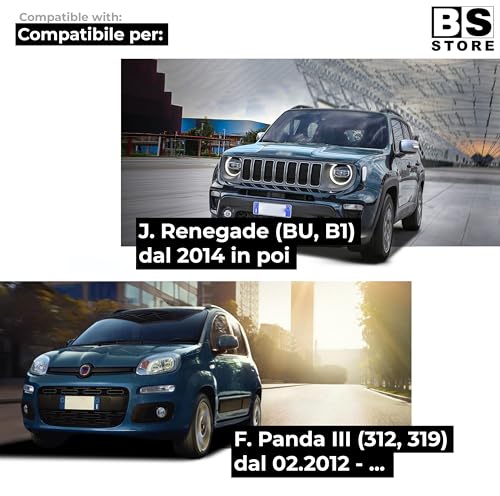 BSSTORE Luce di Retromarcia/Retronebbia Rosso per F. Panda III (312, 319) dal 2012 e J. Renegade (BU, B1) dal 2014