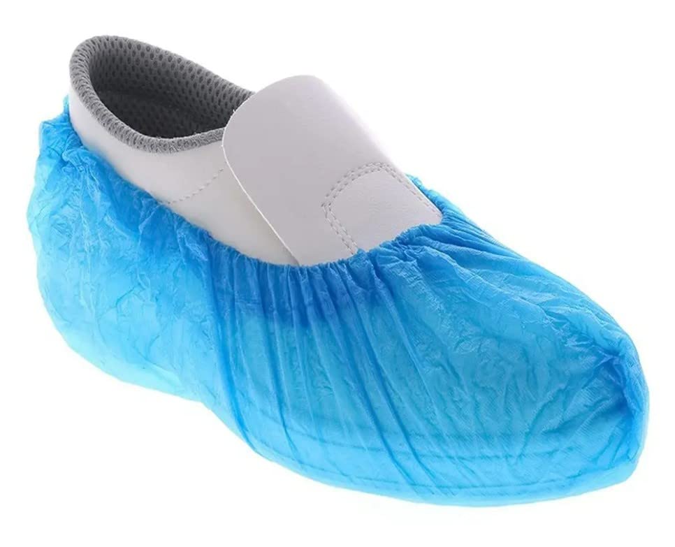 BSSTORE Copriscarpe Calzari In Plastica CPE Monouso Confezione Da 100 Pezzi